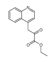 2-oxo-3-quinolin-4-yl-propionic acid ethyl ester Structure