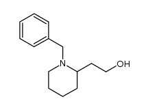 N-benzyl-2-(2-hydroxyethyl)piperidine结构式