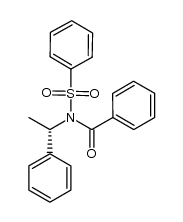 (S)-N-(benzenesulfonyl)-N-(1-phenylethyl)benzamide结构式