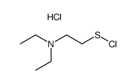 2-diethylaminoethanesulfenyl chloride hydrochloride Structure