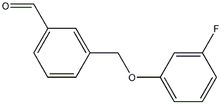 3-[(3-fluorophenoxy)methyl]benzaldehyde结构式