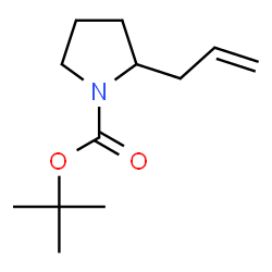 1-Pyrrolidinecarboxylic acid, 2-(2-propenyl)-, 1,1-dimethylethyl ester Structure