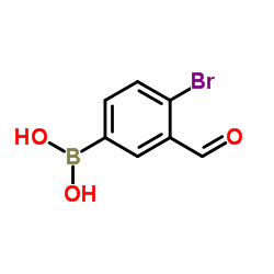 (4-Bromo-3-formylphenyl)boronic acid Structure