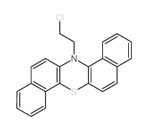 14-(2-chloroethyl)-14H-dibenzo[a,h]phenothiazine Structure