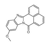 10-Methoxy-7H-benzimidazo[2,1-a]benz[de]isoquinolin-7-one结构式