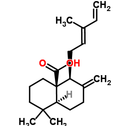 8(17),12E,14-Labdatrien-20-oic acid结构式