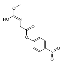 methoxycarbonylglycine 4-nitrophenyl ester structure