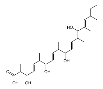 3,7,11,15-tetrahydroxy-2,6,10,14,16,18-hexamethylicosa-4,8,12,16-tetraenoic acid Structure