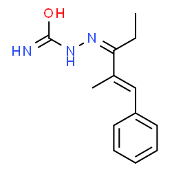 2-Methyl-1-phenyl-1-penten-3-one semicarbazone结构式