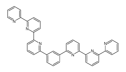 2-pyridin-2-yl-6-[6-[3-[6-(6-pyridin-2-ylpyridin-2-yl)pyridin-2-yl]phenyl]pyridin-2-yl]pyridine结构式