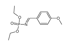 diethyl (E)-(4-methoxybenzylidene)phosphoramidate structure