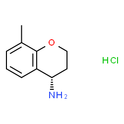 (4S)-8-Methyl-3,4-dihydro-2H-1-benzopyran-4-amine hcl Structure