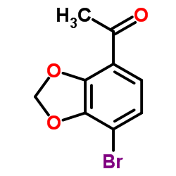 Ethanone, 1-(7-bromo-1,3-benzodioxol-4-yl)- Structure