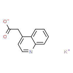 Potassium 2-(quinolin-4-yl)acetate structure