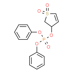 1,1-dioxido-2,3-dihydro-3-thienyl diphenyl phosphate Structure