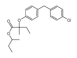 sec-Butyl 2-[4-(4-chlorobenzyl)phenoxy]-2-methylbutanoate Structure