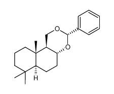 [(3S,4aR,6aS,10aS,10bS)-decahydro-7,7,10a-trimethyl-1H-naphtho[2,1-d][1,3]dioxin-3-yl]benzene Structure