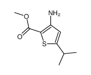 2-Thiophenecarboxylicacid,3-amino-5-(1-methylethyl)-,methylester(9CI) picture