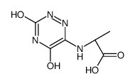 (2S)-2-[(3,5-dioxo-2H-1,2,4-triazin-6-yl)amino]propanoic acid结构式