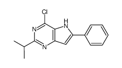 4-chloro-2-isopropyl-6-phenylpyrrolo[3,2-d]pyrimidine结构式