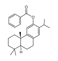 3-Phenanthrenol, 4b,5,6,7,8,8a,9,10-octahydro-4b,8,8-trimethyl-2-(1-methylethyl)-, benzoate, (4bS,8aS)-结构式