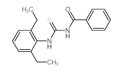 Benzamide,N-[[(2,6-diethylphenyl)amino]thioxomethyl]- Structure