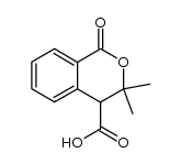 3,3-dimethyl-3,4-dihydroisocoumarin-4-carboxylic acid结构式