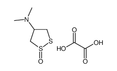 dimethyl-(1-oxodithiolan-4-yl)azanium,2-hydroxy-2-oxoacetate结构式