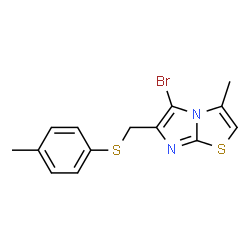 5-bromo-3-methyl-6-((p-tolylthio)methyl)imidazo[2,1-b]thiazole picture