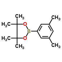 2-(3,5-二甲基苯基)-4,4,5,5-四甲基-1,3,2-二氧环戊硼烷结构式