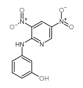 3-[(3,5-dinitropyridin-2-yl)amino]phenol结构式