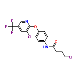 4-CHLORO-N-(4-[[3-CHLORO-5-(TRIFLUOROMETHYL)-2-PYRIDINYL]OXY]PHENYL)BUTANAMIDE结构式