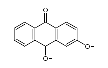 3,10-dihydroxy-9(10H)anthracenone Structure