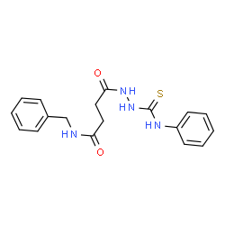 4-[2-(anilinocarbothioyl)hydrazino]-N-benzyl-4-oxobutanamide Structure