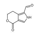 Pyrano[3,4-c]pyrrole-1-carboxaldehyde, 2,4,6,7-tetrahydro-4-oxo- (9CI) Structure