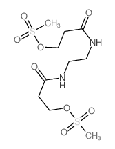 Propanamide,N,N'-1,2-ethanediylbis[3-[(methylsulfonyl)oxy]- structure