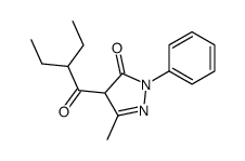 4-(2-ethylbutanoyl)-5-methyl-2-phenyl-4H-pyrazol-3-one Structure