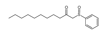 1-(phenylsulfinyl)undecan-2-one结构式