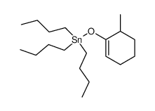 tributyl((6-methylcyclohex-1-en-1-yl)oxy)stannane Structure