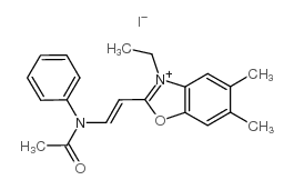 2-[2-(acetylphenylamino)vinyl]-3-ethyl-5,6-dimethylbenzoxazolium iodide picture