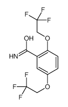 2,5-Bis(2,2,2-trifluoroethoxy)benzamide结构式