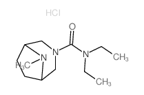 N,N-diethyl-8-methyl-3,8-diazabicyclo[3.2.1]octane-3-carboxamide结构式