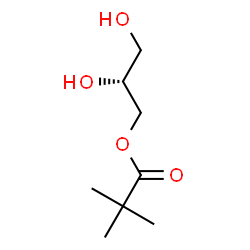 Pivalic acid (S)-2,3-dihydroxypropyl ester Structure