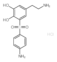 5-(2-aminoethyl)-3-(4-aminophenyl)sulfonyl-benzene-1,2-diol Structure