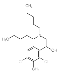 1-(2,4-dichloro-3-methyl-phenyl)-2-(dipentylamino)ethanol structure