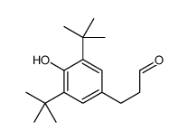 3-[4-Hydroxy-3,5-bis(2-methyl-2-propanyl)phenyl]propanal Structure