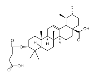 Urs-12-en-28-oic acid,3-(3-carboxy-1-oxopropoxy)-,(3b)- (9CI) Structure