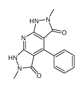 2,6-dimethyl-4-phenyl-1,7-dihydrodipyrazolo[5,4-b:5',4'-f]pyridine-3,5-dione Structure