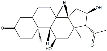 11α,16α-Dihydroxypregn-4-ene-3,20-dione structure