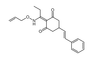 2-(1-Allyloxyamino-propylidene)-5-((Z)-styryl)-cyclohexane-1,3-dione Structure
